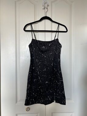 Garage Constellation Print Slip Dress